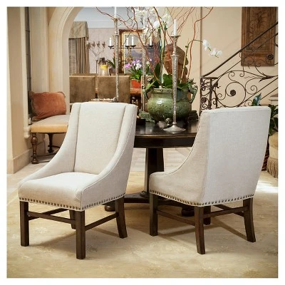 Set Of 2 James Dining Chair Set Natural - Christopher Knight Home 3 Set Of 2 James Dining Chair Set Natural - Christopher Knight Home - Image 3