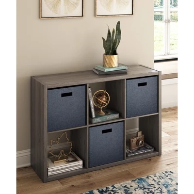 ClosetMaid 6 Cube Organizer Shelf In Graphite Gray Finish - ClosetMaid 2 ClosetMaid 6 Cube Organizer Shelf In Graphite Gray Finish - ClosetMaid - Image 2