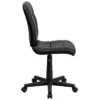 Mid-Back Quilted Vinyl Swivel Task Chair - Riverstone Furniture