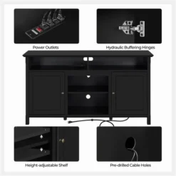 Yaheetech 24.6in Height Mid-century TV Stand TV Console Table Black 10 Yaheetech 24.6in Height Mid-century TV Stand TV Console Table Black -Living Space Shop GUEST 487feb57 1b60 444b bc9d 7d04cf8eabe1