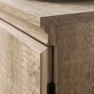 Morgan 4 Door Storage Cabinet Oak - South Shore 6 Morgan 4 Door Storage Cabinet Oak - South Shore - Image 6