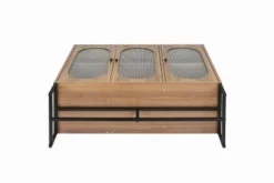 Aubrey 33.07'' H X 40.63'' W X 15.75'' D Storage Cabinet With 3 Glass Door Wine Cabinet With Adjustable Shelf Sideboards And Buffets-Maison Boucle 17 Aubrey 33.07'' H X 40.63'' W X 15.75'' D Storage Cabinet With 3 Glass Door Wine Cabinet With Adjustable Shelf Sideboards And Buffets-Maison Boucle -Living Space Shop GUEST 4a462f9e 698a 4afd a6d8 52ddb4a22d65