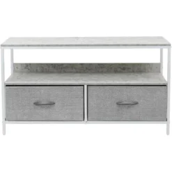 Sorbus 2 Drawer TV Stand Dresser With Wood Top -Living Space Shop GUEST 4ac8bb73 9cfd 44c9 b15b b4e7308ca55e