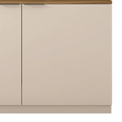 36" Wooden Accent Cabinet With 2 Doors Brown/Off White - The Urban Port 3 36" Wooden Accent Cabinet With 2 Doors Brown/Off White - The Urban Port - Image 3