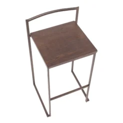 Set Of 2 Fuji Industrial Stackable Barstools - LumiSource -Living Space Shop GUEST 4be6c83d e99c 4c76 86d8 dda437af1149