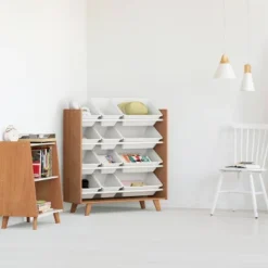 Morgan Mid-Century 12 Bin Toy Storage Wood/White - Humble Crew 8 Morgan Mid-Century 12 Bin Toy Storage Wood/White - Humble Crew -Living Space Shop GUEST 4d489fb7 9b32 4e3d 9ccd e0aa28d6647f