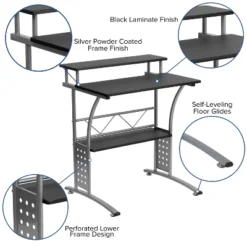 Flash Furniture Work From Home Kit - Black Computer Desk, Ergonomic Mesh Office Chair And Locking Mobile Filing Cabinet With Side Handles -Living Space Shop GUEST 4e6493de c2df 4cb1 a794 17890c6819b1