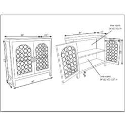 Creswell Console Brown - Powell -Living Space Shop GUEST 4f4fdb88 e7b8 4e80 8765 e640b3941104
