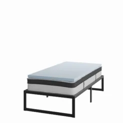 Flash Furniture 14 Inch Metal Platform Bed Frame With 10 Inch Pocket Spring Mattress In A Box And 2 Inch Cool Gel Memory Foam Topper 29 Flash Furniture 14 Inch Metal Platform Bed Frame With 10 Inch Pocket Spring Mattress In A Box And 2 Inch Cool Gel Memory Foam Topper -Living Space Shop GUEST 4f532ece cb47 407b 9002 83d1110e716a
