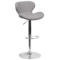 Merrick Lane Adjustable Height Barstool Contemporary Bar Height Stool With Curved Back And Metal Base With Footrest 35 Merrick Lane Adjustable Height Barstool Contemporary Bar Height Stool With Curved Back And Metal Base With Footrest -Living Space Shop GUEST 4fb8a561 61a7 454b a520 1dfcca6a9126