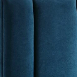 55 Downing Street Cadence Channel Tufted Blue Velvet Queen Hanging Headboard