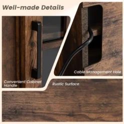 Costway 58" Fireplace TV Stand W/ 1400W Electric Fireplace For TVs Up To 65 Inches -Living Space Shop GUEST 4fe1c316 402f 4a66 9d3d d6c1d1269044