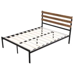 Costway Twin Size Metal Platform Bed Frame Mattress Foundation Wooden Headboard 20 Costway Twin Size Metal Platform Bed Frame Mattress Foundation Wooden Headboard -Living Space Shop GUEST 4ff8c989 e2b9 4303 a6cc 506c257aad6a