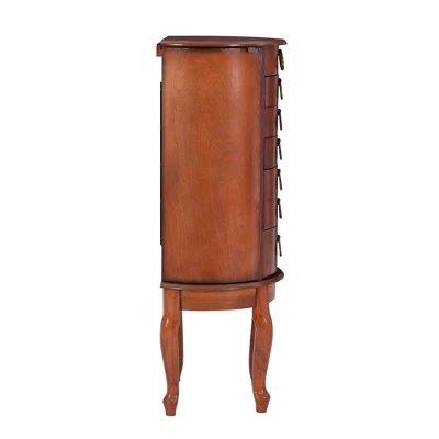 Raine Jewelry Armoire Cherry - Powell Company 4 Raine Jewelry Armoire Cherry - Powell Company - Image 4