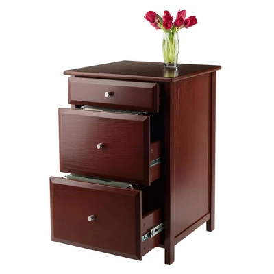 Delta File Cabinet Walnut - Winsome 4 Delta File Cabinet Walnut - Winsome - Image 4