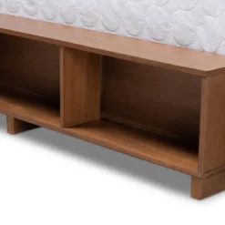 4 Drawer Vita Modern Transitional Wood Platform Storage Bed Walnut/Brown - Baxton Studio -Living Space Shop GUEST 515c616d a3a7 48fc 8c0a 347d32bb8e9a