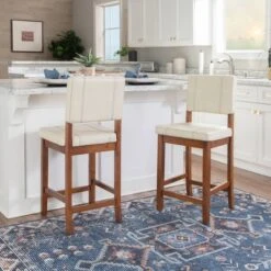 24" Milano Counter Height Barstool - Linon -Living Space Shop GUEST 517670ef 3e27 4272 b76e 2d9c82a2af28