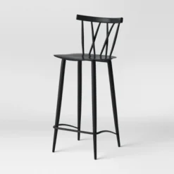 Set Of 2 Becket Metal X Back Barstool Black - Project 62™ 7 Set Of 2 Becket Metal X Back Barstool Black - Project 62™ -Living Space Shop GUEST 51b0edfe c772 45b3 95ee 5bf8043f0bda