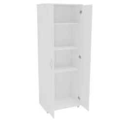 Morganton 2 Door Storage Cabinet White - Polifurniture