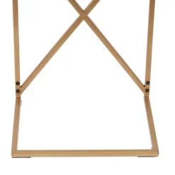 Bucyrus Rustic Glam Handcrafted Acacia Wood C Shaped Side Table Dark Brown/Gold - Christopher Knight Home -Living Space Shop GUEST 53c0e8c2 5a68 4d8c ac48 a1dec3221924