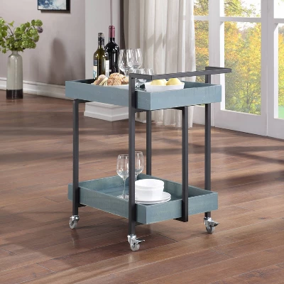 Ventner 2 Shelf Serving Cart - HOMES: Inside + Out 1 Ventner 2 Shelf Serving Cart - HOMES: Inside + Out
