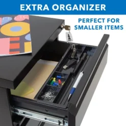 Mount-It! Mobile File Cabinet With 3 Drawers, Under Desk Rolling Storage , Black -Living Space Shop GUEST 549f6171 871d 48c5 a9f4 a0e4d6c41b4e