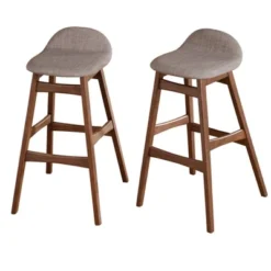 Set Of 2 30" Mid-Century Modern Barstools - Buylateral -Living Space Shop GUEST 5576265b 8381 4440 a33f 513a36f4b5a5