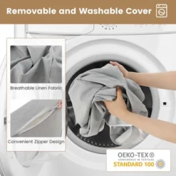 Costway 4-in-1 Convertible Folding Sofa Bed Floor Futon Sleeper Couch Chair Single Grey 11 Costway 4-in-1 Convertible Folding Sofa Bed Floor Futon Sleeper Couch Chair Single Grey -Living Space Shop GUEST 55d42f7d 1666 46d1 858a fc5463bba7be