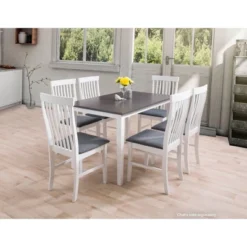 Michigan Two-Toned Wood Dining Table Gray/White - CorLiving -Living Space Shop GUEST 56577a4b 5fa3 40b4 b394 ac086e2d1371