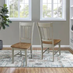 Set Of 2 San Remo Splatback Chairs - International Concepts -Living Space Shop GUEST 56e5a4b7 d08e 4ef9 b1b5 1bae49eb850e