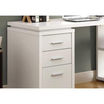 Wood L Shaped Computer Desk With Drawers - EveryRoom 2 Wood L Shaped Computer Desk With Drawers - EveryRoom - Image 2