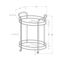 Derria Oval Mirrored Metal Frame Serving Cart - Furniture Of America 9 Derria Oval Mirrored Metal Frame Serving Cart - Furniture Of America -Living Space Shop GUEST 57747abd 2fcc 47ea 8669 fa7979fa7631