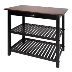 Kitchen Island With Two Shelves - Flora Home -Living Space Shop GUEST 597e3435 fc04 40ef b9c7 23045e30965f
