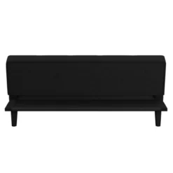 Lorrance 3 Seat Convertible Futon Sofa Bed Black - Serta -Living Space Shop GUEST 59f5c798 4fbb 472c a8a4 809ff46b8ee4