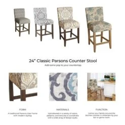 24" Finley Counter Height Barstool - HomePop 21 24" Finley Counter Height Barstool - HomePop -Living Space Shop GUEST 5a06f534 03e3 45ba 8fc6 2c619b9017b9