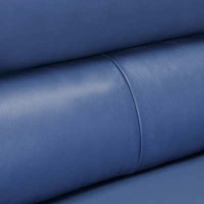 81" Kester Genuine Leather Square Arm Sofa - Armen Living 6 81" Kester Genuine Leather Square Arm Sofa - Armen Living - Image 6