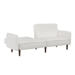 Convertible Futon Sofa Bed With Wooden Legs - ModernLuxe -Living Space Shop GUEST 5ceb0647 7da9 493f bc1f e346152b03ce