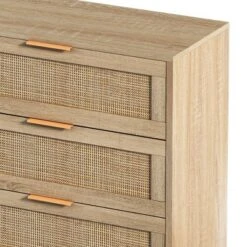 6-Drawer Rattan Dresser For Living Room And Bedroom, Natural - ModernLuxe -Living Space Shop GUEST 5e2620ff 0499 4212 8944 fc6c62fe2cc7
