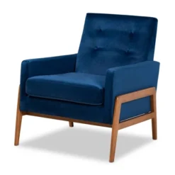 Perris Mid-Century Modern Velvet Fabric Upholstered Wood Lounge Chair - Baxton Studio 16 Perris Mid-Century Modern Velvet Fabric Upholstered Wood Lounge Chair - Baxton Studio -Living Space Shop GUEST 5e42ca8c 88f7 48c3 87ca 1abee338a1a3