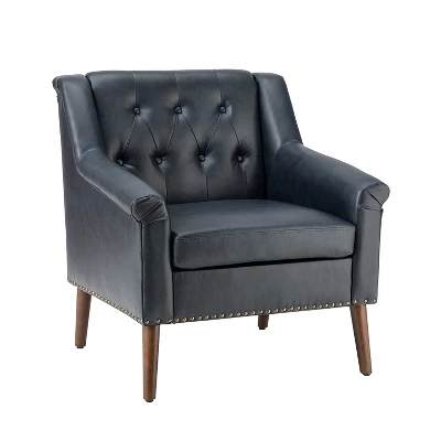 Nycteus Vegan Leather Armchair | ARTFUL LIVING DESIGN 1 Nycteus Vegan Leather Armchair | ARTFUL LIVING DESIGN