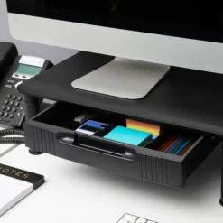 Mind Reader Large Dual Monitor Stand With Storage Riser Black -Living Space Shop GUEST 5e84d96d 30cb 48e8 b42d 1c16b1e3d0d5