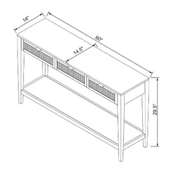 East Bluff Woven Drawer Console Table - Threshold™ Designed With Studio McGee -Living Space Shop GUEST 5fadeab1 5821 409f b35b 9dc3416e6dfc
