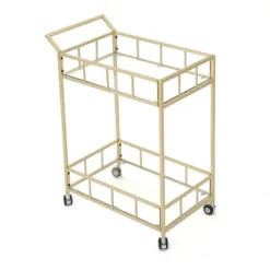 Falon Modern Glam Bar Cart - Christopher Knight Home -Living Space Shop GUEST 60528f26 3b8d 4d2e bd5d 1db2cbf5eb96