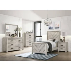 3pc Keely Panel Bedroom Set White - Picket House Furnishings -Living Space Shop GUEST 6116ff24 bd89 4206 9e80 aac5321abaae