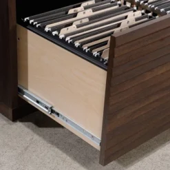 Palo Alto Small Office Credenza Spiced Mahogany - Sauder -Living Space Shop GUEST 6117e3e0 fe54 441d ad37 434ae973c9e7