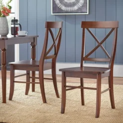 Set Of 2 Albury Cross Back Dining Chairs - Buylateral -Living Space Shop GUEST 61f11b5f d17d 4988 84b0 9598e02cc8ec