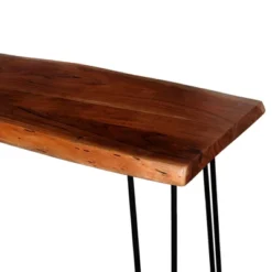 Alaterre Furniture Hairpin Natural Brown Live Edge Media Console Table Metal And Wood 12 Alaterre Furniture Hairpin Natural Brown Live Edge Media Console Table Metal And Wood -Living Space Shop GUEST 626b4b66 240b 43f1 9a92 979f548d0242