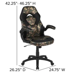 Flash Furniture Gaming Desk And Racing Chair Set With Cup Holder, Headphone Hook And Removable Mouse Pad Top - 2 Wire Management Holes -Living Space Shop GUEST 62912874 837c 47f2 b257 cb32f23c0895