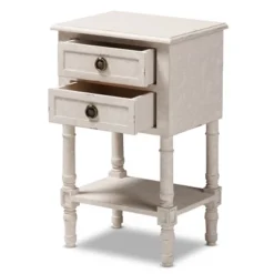 Lenore Country Cottage Farmhouse 2 Drawer Nightstand White - Baxton Studio 11 Lenore Country Cottage Farmhouse 2 Drawer Nightstand White - Baxton Studio -Living Space Shop GUEST 6444a8fb 3959 4718 9f8c db22be37fb39