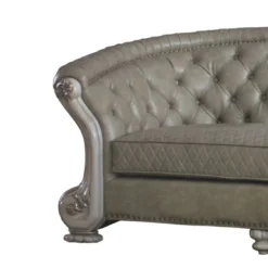 113" Dresden PU Sofa Vintage Bone White - Acme Furniture